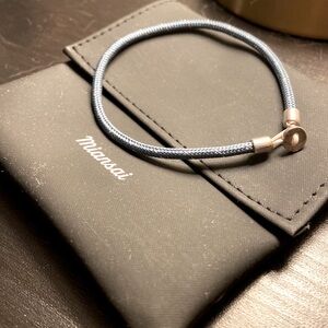 Miansai Slate Grey Rope Bracelet - Size Medium - Like New